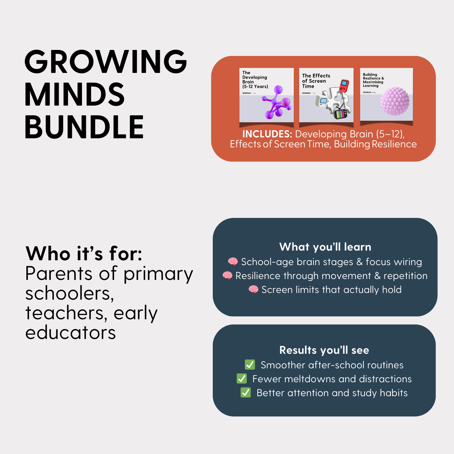 The Growing Minds Bundle (5-12 Year Olds)