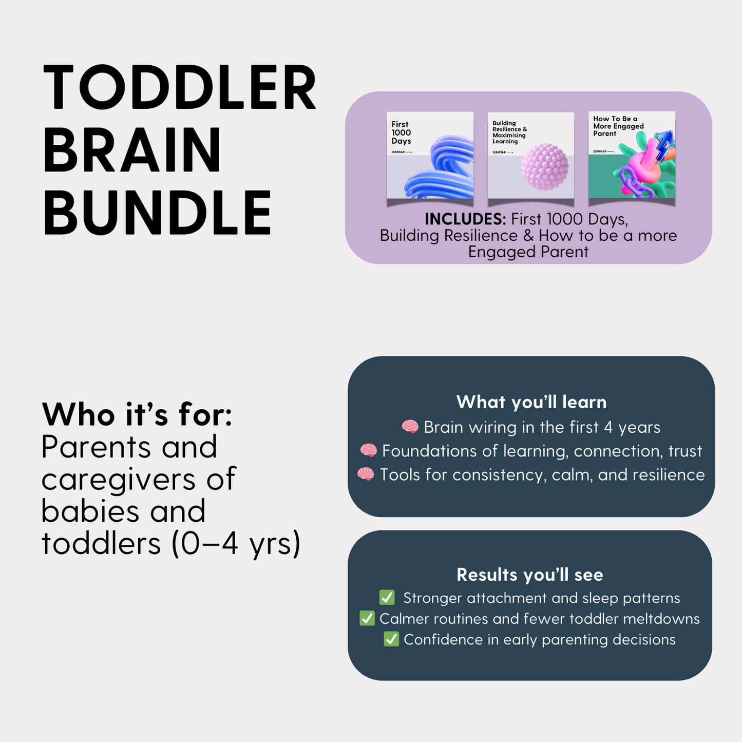 The Toddler Brain Bundle (0-4 years)